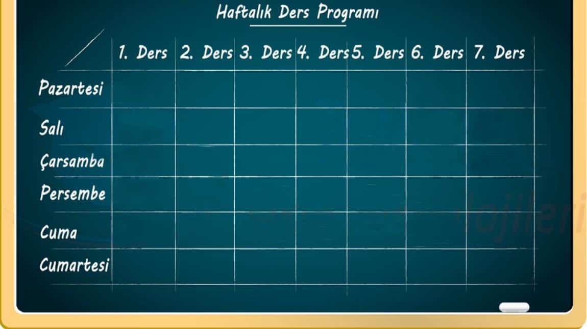 HAFTALIK DERS PROGRAMLARINDA DEĞİŞİKLİK (06.10.2025)